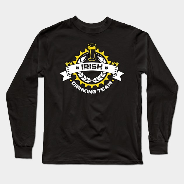 Irish Drinking Team Irish St Patricks Day Long Sleeve T-Shirt by trendingoriginals